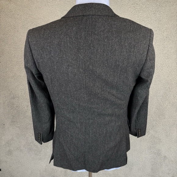 J. CREW Ludlow Moon Grey Tweed Men's Formal Work Suit Jacket 36R & Pants 31 X 32 - Picture 5 of 16